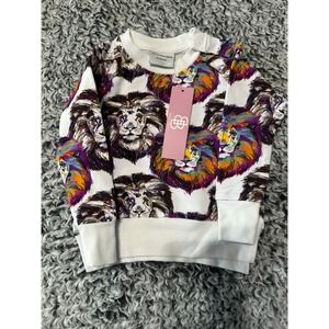 Little Bum Bums bamboo 0-6 months sweater. NWT. Cute lions!